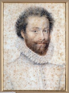 Portrett av ukjent kanskje Louis I, Prince of Conde av François Clouet