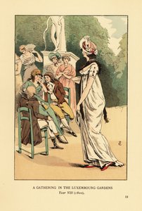 En samling i Luxembourghagen, år VIII av François Courboin