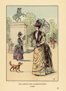 Avenue des Champs-Elysées i 1888 av François Courboin