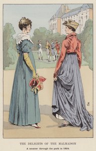 The Delights of the Malmaison, en rusletur gjennom parken i 1804 av François Courboin