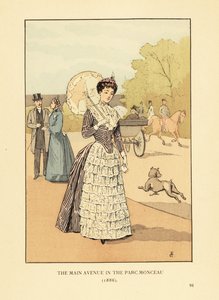 Hovedgaten i Parc Monceau av François Courboin