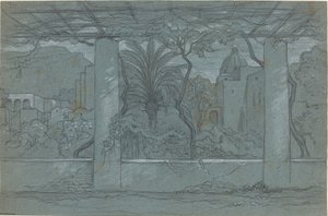 En terrasse og hage på Capri [recto]