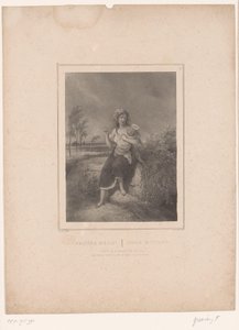 Mor med trestamme pakket inn i tøy Bare Pauvre! / stakkars mor (tittel på objekt) Tolv representasjoner av forskjellige figurer (serietittel) Album de douze sujets (...) (serietittel) av François Grenier