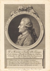 Nicolas Delaunay av François Huot after Augustin de Saint Aubin
