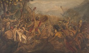 Slagscene, 1800-tallet. av François Joseph Heim