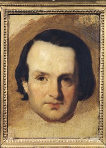 Studie for et portrett av Victor Hugo (1802-85) ca. 1836
