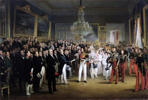 Deputertkammeret ved Palais Royal innkaller hertugen av Orleans, 7. august 1830