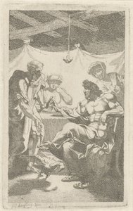 Jupiter og Merkur ved Philemon og Baucis av François Joseph Lonsing