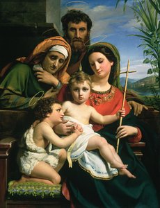 Den hellige familie med de hellige døperen Johannes og Elizabeth, 1823