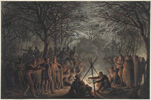 Kosakkenes leir utenfor Muiderpoort i Amsterdam, 1813