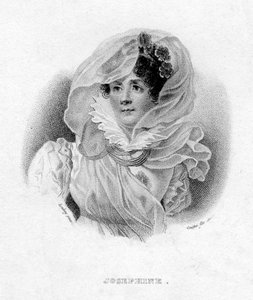 Joséphine de Beauharnais, første kone til Napoléon Bonaparte, og keiserinne av Frankrike, 1800-tallet av François Louis Couché