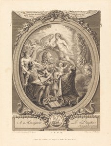 Allegori til ære for Henri IV av François Marie Isidore Queverdo and Jean Dambrun