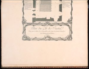 Plan for Lit de Justice av Francois Nicolas Martinet