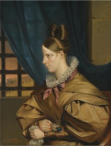 Duchesse de Berry fengslet i Chateau of Blaye, slutten av 1830-årene av François Nicolas Riss