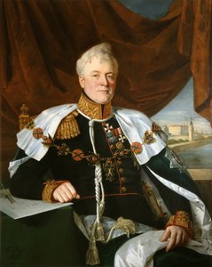 Portrett av prins Dmitrij Vladimirovich Golitsyn 1771-1844, 1835 av François Nicolas Riss