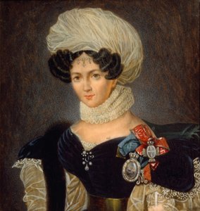 Portrett av prinsessene Tatyana Vasilievna Golitsyna 1783-1841, 1830-årene av François Nicolas Riss