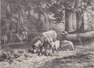 Sauen, fra Magasin Pittoresque, 1862. av François Rouget