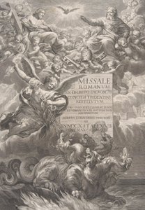 Den hellige treenigheten med Saint Michael som overvinner en sekshodet drage, frontispice til 