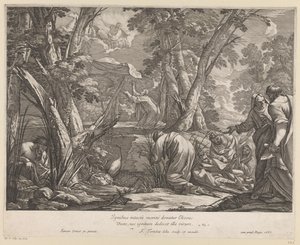 Elias i den brennende vognen av François Tortebat