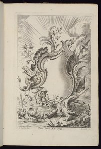 Cartridge with Dragon, Book of Cartridges for ulike bruksområder av François de Cuvilliés the Elder