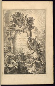 Design for Cartouche av François de Cuvilliés the Elder