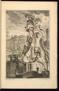 Design for Fountain with Venus av François de Cuvilliés the Elder