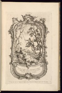 Design for en kartusj med store og små rom av François de Cuvilliés the Elder