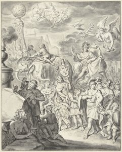 Allegorisk triumf for en prins eller general av François van Bleyswijck