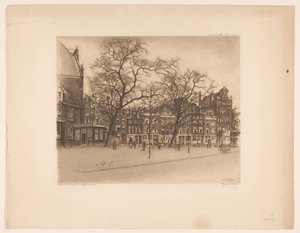 Utsikt over Noordermarkt i Amsterdam Noordermarkt, Amsterdam (tittel på objekt)