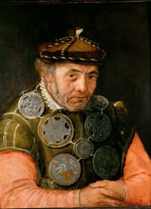 Portrett av en laugoffiser - Frans Floris, den eldste (1519-1570). Olje på tre, ca. 1565. Dimensjon : 63,7x49,2 cm. Kunsthistorisk museum, Vienne av Frans Floris