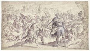 Josva sender budbringere til Ai History of Joshua (serietittel) av Frans Francken (I)