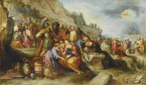 Israelittene, etter å ha krysset Rødehavet, ved graven til patriarken Joseph, 1630