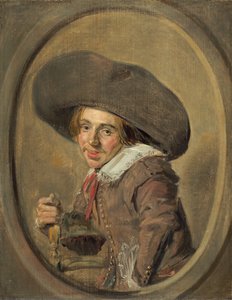 En ung mann i en stor hatt av Frans Hals