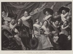 Bankett for offiserene til Arquebusiers of St George