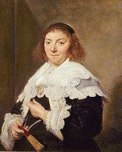 Maria Pietersdatter Olycann, kone til Andries van der Horn, 1638 av Frans Hals