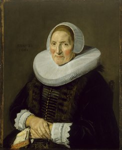 Portrett av en eldre kvinne, 1650 av Frans Hals