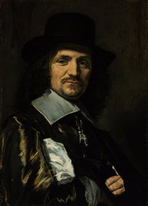 Portrett av maleren Jan Asselijn (Asselijn eller Asselin) (1610-1652) - Maleri av Frans I Hals (1581-1666) - 1650-tallet - Olje på tre - 64,5x46,3 - Szepmuveszeti Muzeum, Budapest av Frans Hals