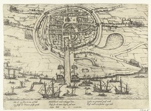 Beleiring av Middelburg, 1574 av Frans Hogenberg