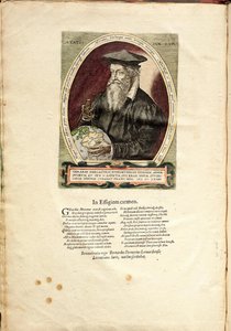 Portrett av Gerardus Mercator 1512-1594 62 år gammel av Frans Hogenberg