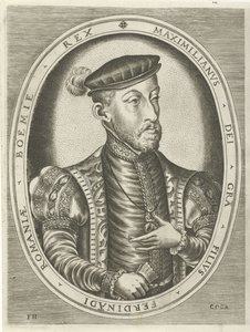 Portrett av keiser Maximilian II Portretter av konger, dronninger, prinser og prinsesser (serietittel) av Frans Huys