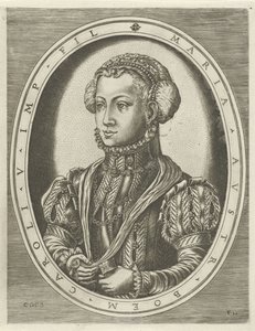 Portrett av dronning Mary av Böhmen Portretter av konger, dronninger, prinser og prinsesser (serietittel) av Frans Huys