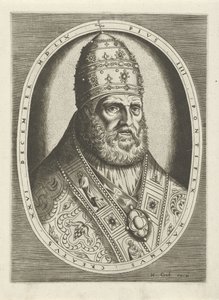 Portrett av pave Pius IV Portretter av konger, dronninger, prinser og prinsesser (serietittel) av Frans Huys