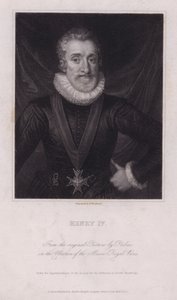 Henry IV, konge av Frankrike (gravering) av Frans II (after) Pourbus
