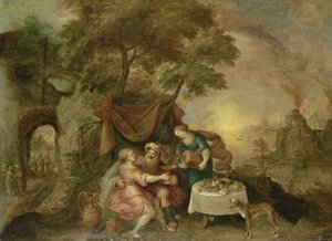 Lot og hans døtre av Frans II Francken