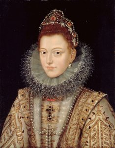 Portrett av Isabella Clara Eugenia (1566-1633) ca. 1599 av Frans II Pourbus
