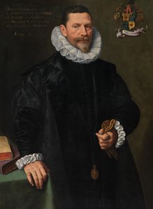 Portrett av Petrus Richardus (olje på panel) av Frans II Pourbus