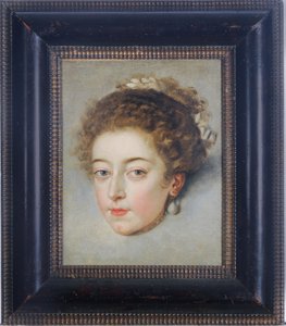 Portrett av dronning Henriette-Marie av Frankrike av Frans II Pourbus