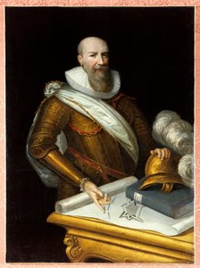 Portrett av den første hertugen av Sully som Superintendent of Fortifications. Maximilian av Bethune, hertug av Sully av Frans II Pourbus
