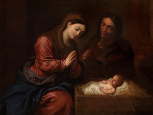 The Birth of Christ (olje på lerret)