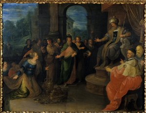 Dronningen av Saba før Salomo, før 1640 av Frans II the Younger Francken